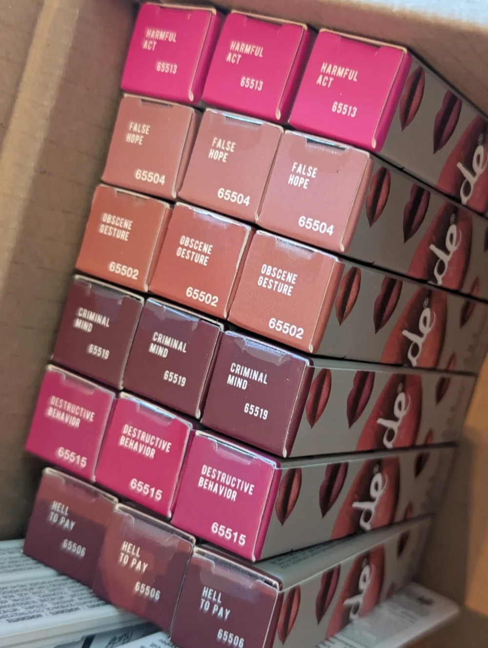 Rude Notorious Liquid Lip Color 6pc Set Matte Lipstick Bundle NEW 💋